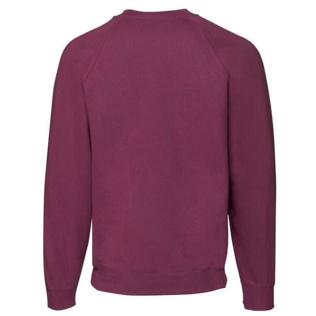 Burgundy - Back - Fruit of the Loom Mens Premium Set-in Sweatshirt
