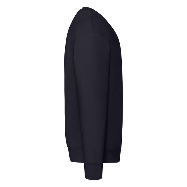 Deep Navy - Side - Fruit of the Loom Mens Premium Set-in Sweatshirt