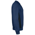 Navy-Black - Side - Jobman Mens Two Tone Sweatshirt