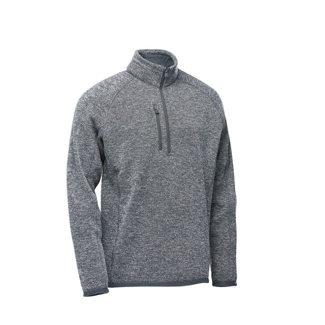 Granite Heather - Pack Shot - Stormtech Mens Avalanche Quarter Zip Pullover