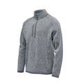 Granite Heather - Close up - Stormtech Mens Avalanche Quarter Zip Pullover