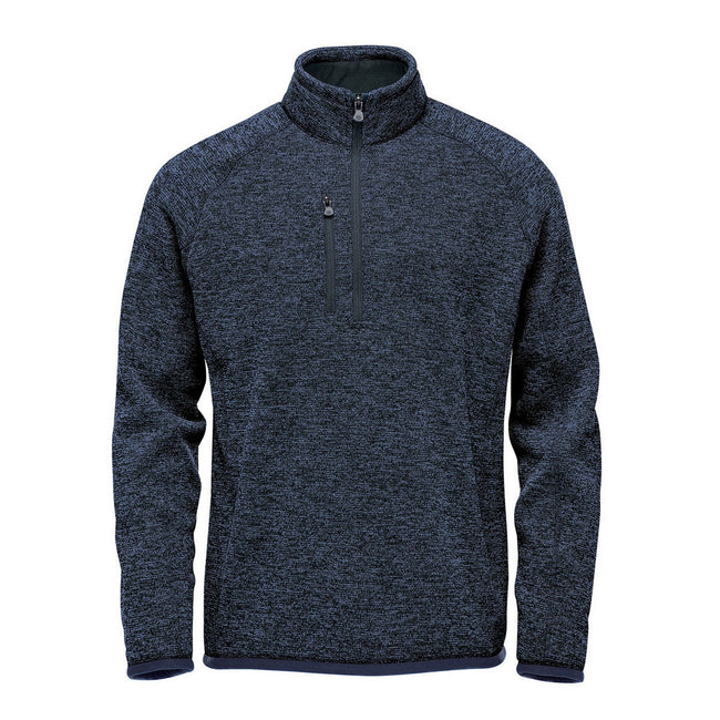Navy Heather - Front - Stormtech Mens Avalanche Quarter Zip Pullover