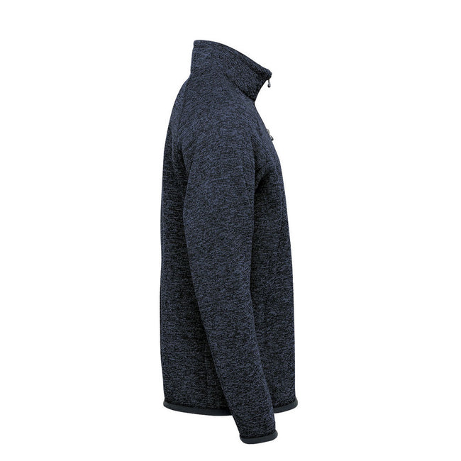 Navy Heather - Side - Stormtech Mens Avalanche Quarter Zip Pullover