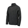 Black Heather - Close up - Stormtech Mens Avalanche Quarter Zip Pullover