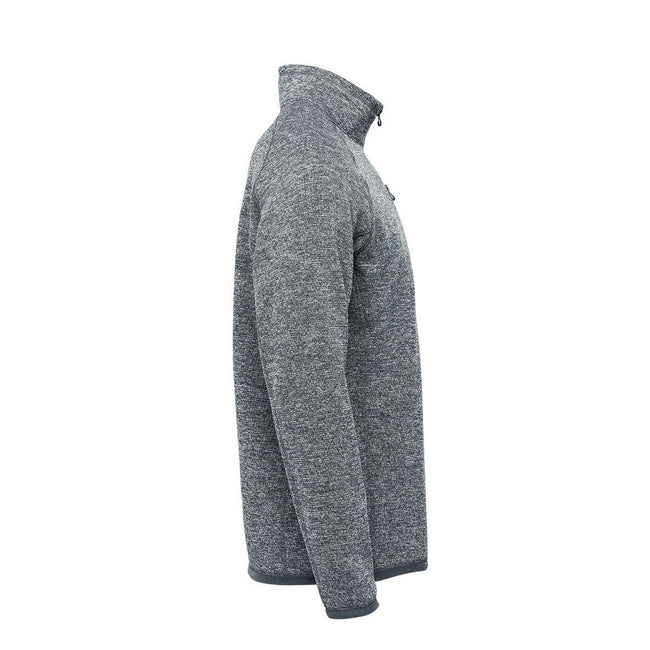 Granite Heather - Side - Stormtech Mens Avalanche Quarter Zip Pullover