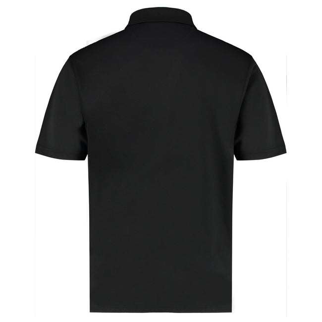 Black - Back - Kustom Kit Mens Premium Cooltex Plus Regular Polo Shirt