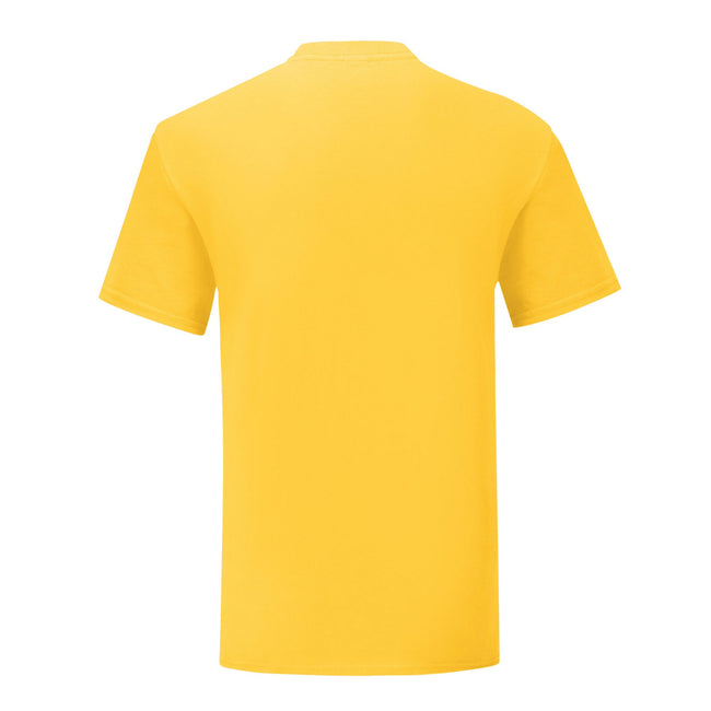 Sunflower - Back - Fruit Of The Loom Mens Iconic Premium Ringspun Cotton T-Shirt