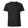 Black - Front - Fruit Of The Loom Mens Iconic Premium Ringspun Cotton T-Shirt
