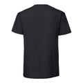 Black - Back - Fruit Of The Loom Mens Iconic Premium Ringspun Cotton T-Shirt