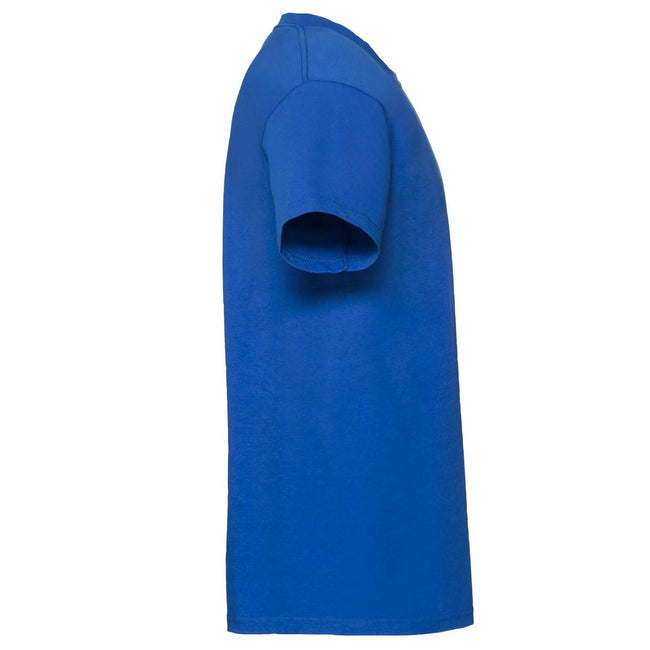 Royal Blue - Side - Fruit Of The Loom Mens Iconic Premium Ringspun Cotton T-Shirt