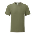 Classic Olive - Front - Fruit Of The Loom Mens Iconic Premium Ringspun Cotton T-Shirt