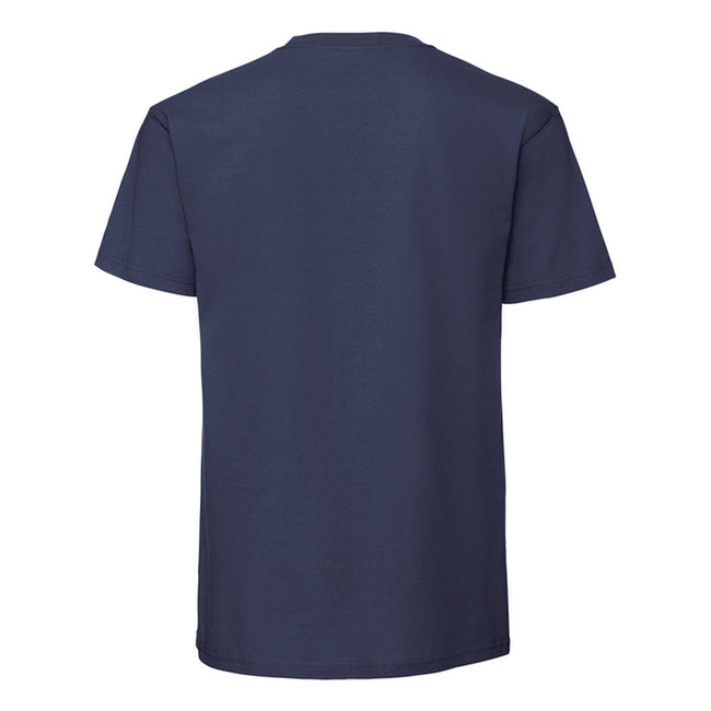 Deep Navy - Back - Fruit Of The Loom Mens Iconic Premium Ringspun Cotton T-Shirt