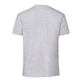Heather Grey - Back - Fruit Of The Loom Mens Iconic Premium Ringspun Cotton T-Shirt