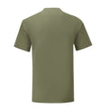 Classic Olive - Back - Fruit Of The Loom Mens Iconic Premium Ringspun Cotton T-Shirt