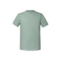 Sage - Front - Fruit Of The Loom Mens Iconic Premium Ringspun Cotton T-Shirt