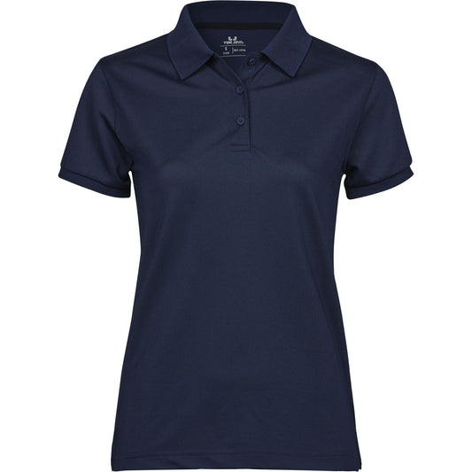 Navy - Front - Tee Jay Womens-Ladies Club Polo Shirt