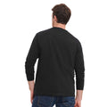Black - Back - Russell Mens Classic Long-Sleeved T-Shirt