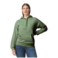 Military Green - Front - Gildan Unisex Adult Softstyle Fleece Midweight Hoodie