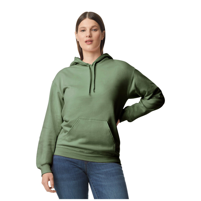 Military Green - Front - Gildan Unisex Adult Softstyle Fleece Midweight Hoodie