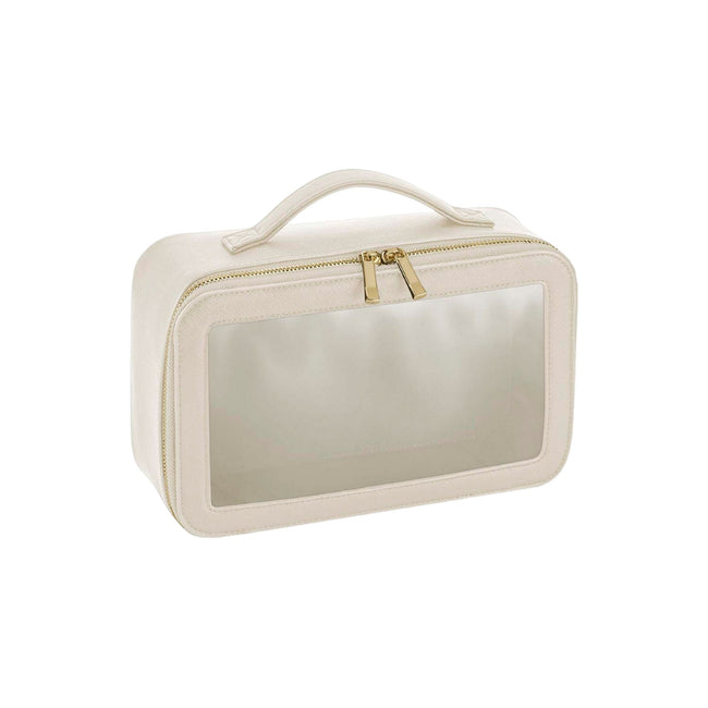 Oyster - Front - Bagbase Boutique Clear Window Travel Pack