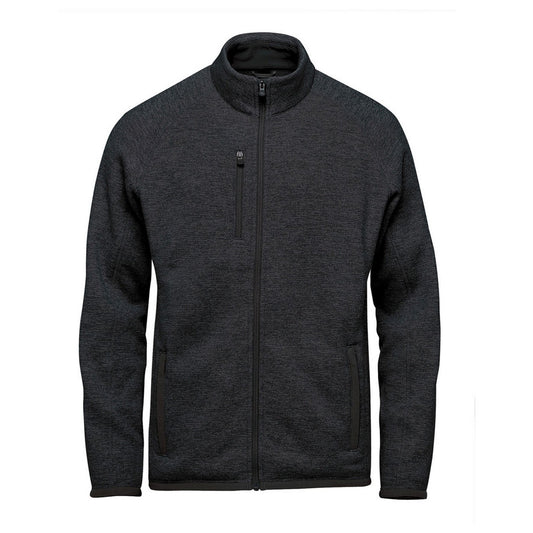 Black Heather - Front - Stormtech Mens Avalante Pure Earth Full Zip Fleece Jacket