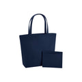 Navy - Front - Bagbase Felt Shopper Bag