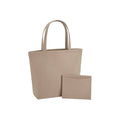 Sand - Front - Bagbase Felt Shopper Bag