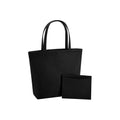 Black - Front - Bagbase Felt Shopper Bag