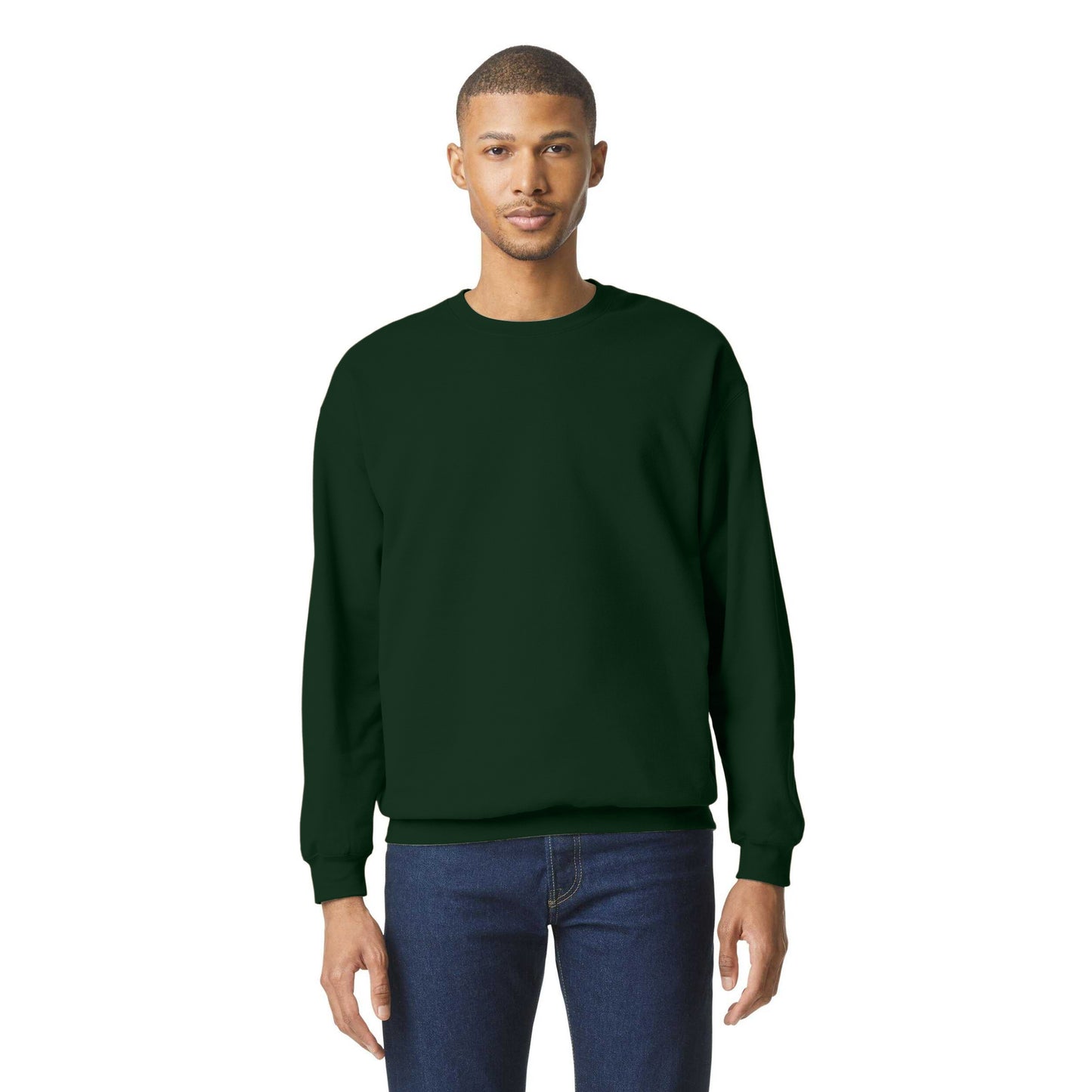 Forest Green - Lifestyle - Gildan Unisex Adult Softstyle Fleece Midweight Pullover