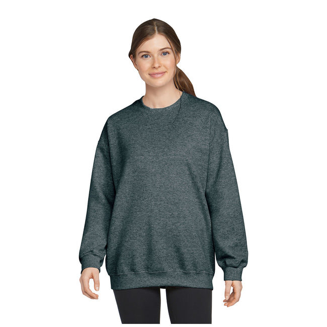 Dark Heather - Front - Gildan Unisex Adult Softstyle Heather Midweight Fleece Top