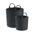 Charcoal Melange - Front - Bagbase Felt Trug