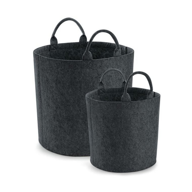 Charcoal Melange - Front - Bagbase Felt Trug