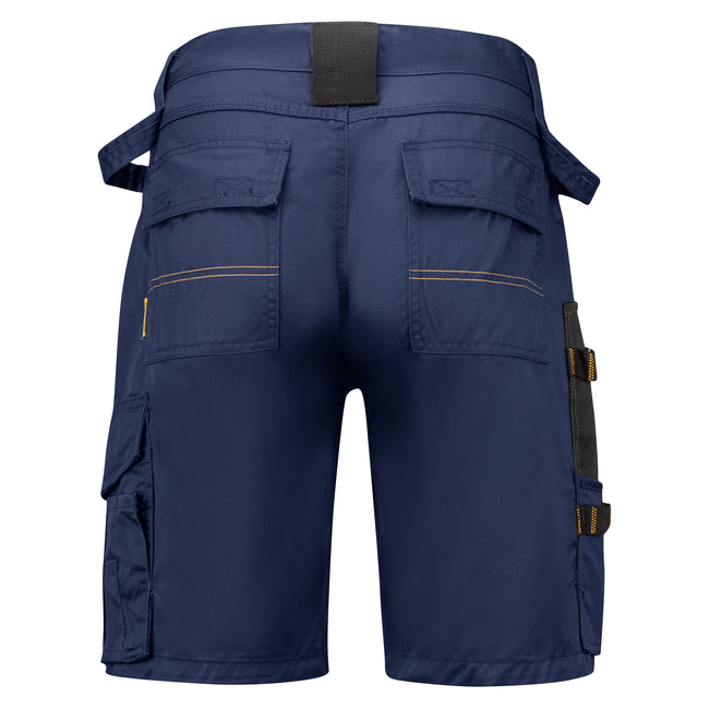 Navy-Black - Back - Jobman Mens Cargo Shorts