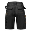 Black - Back - Jobman Mens Cargo Shorts