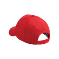 Bright Red - Back - Beechfield Childrens-Kids Original 5 Panel Cap