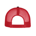 Black-Classic Red - Back - Beechfield Unisex Adult Snapback Trucker Cap