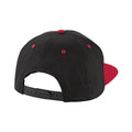 Black-Classic Red - Back - Beechfield Unisex Adult Contrast 5 Panel Snapback Cap