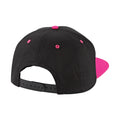 Black-Fuchsia - Back - Beechfield Unisex Adult Contrast 5 Panel Snapback Cap