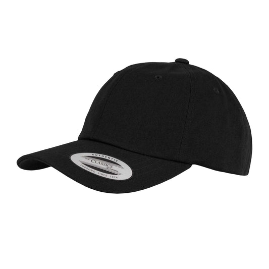 Black - Front - Flexfit Unisex Adult Cotton Twill Low Profile Cap