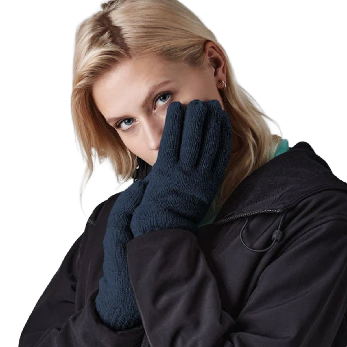 French Navy - Back - Beechfield Unisex Adult Classic Thinsulate Gloves