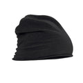 Black - Front - Beechfield Unisex Adult Jersey Beanie