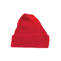 Classic Red - Front - Beechfield Unisex Adult Heritage Beanie