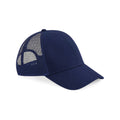 Oxford Navy - Front - Beechfield Unisex Adult Organic Cotton Trucker Cap