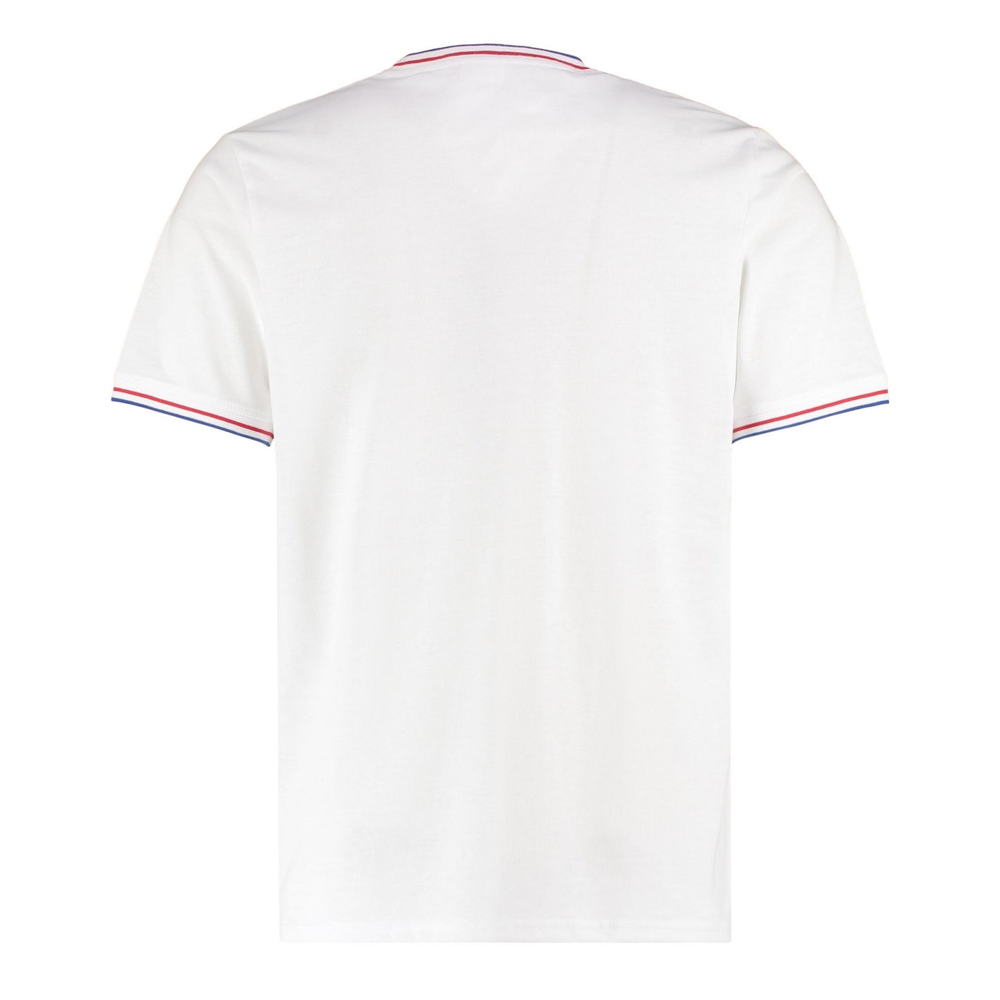 White-Red-Royal Blue - Back - Kustom Kit Mens Tipped Fashion T-Shirt