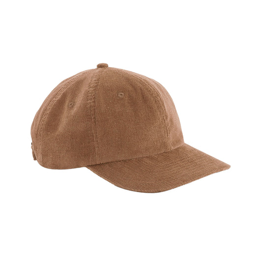 Camel - Front - Beechfield Unisex Adult Heritage Cord Cap
