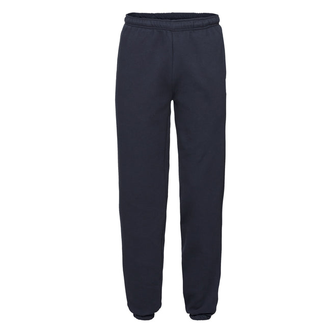 Deep Navy - Front - Fruit of the Loom Mens Premium Elasticated Cuff Jogging Bottoms