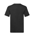 Black - Back - Fruit Of The Loom Mens Original Plain V Neck T-Shirt