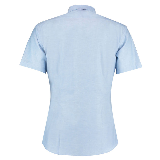 Light Blue - Back - Kustom Kit Mens Slim Short-Sleeved Shirt