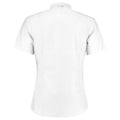 White - Back - Kustom Kit Mens Slim Short-Sleeved Shirt