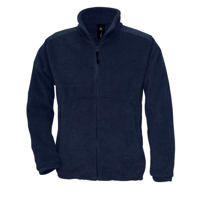 Navy Blue - Front - B&C Unisex Adult Icewalker+ Fleece Jacket